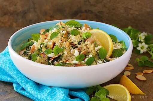 Lemon Quinoa Salad With Fresh Herbs And Feta