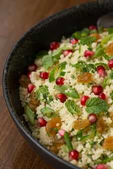 Pomegranate Parsley Couscous Salad