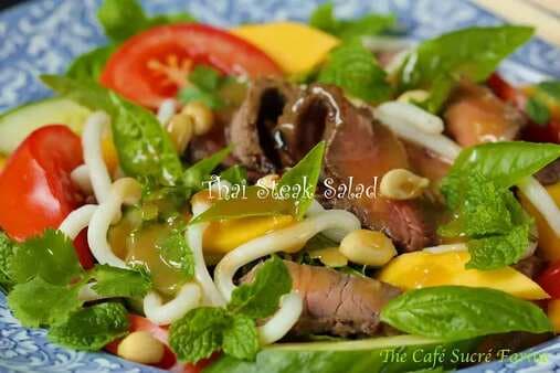Thai Steak & Noodle Salad W/Ginger-Sesame Dressing