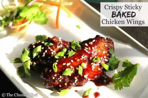 Crispy Sticky Baked Asian Chicken Wings