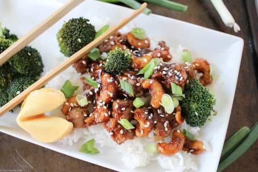 Take Out Style Spicy Cashew Chicken
