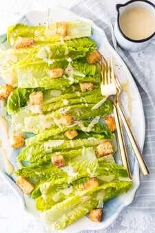 Classic Caesar Salad With Homemade Caesar Dressing