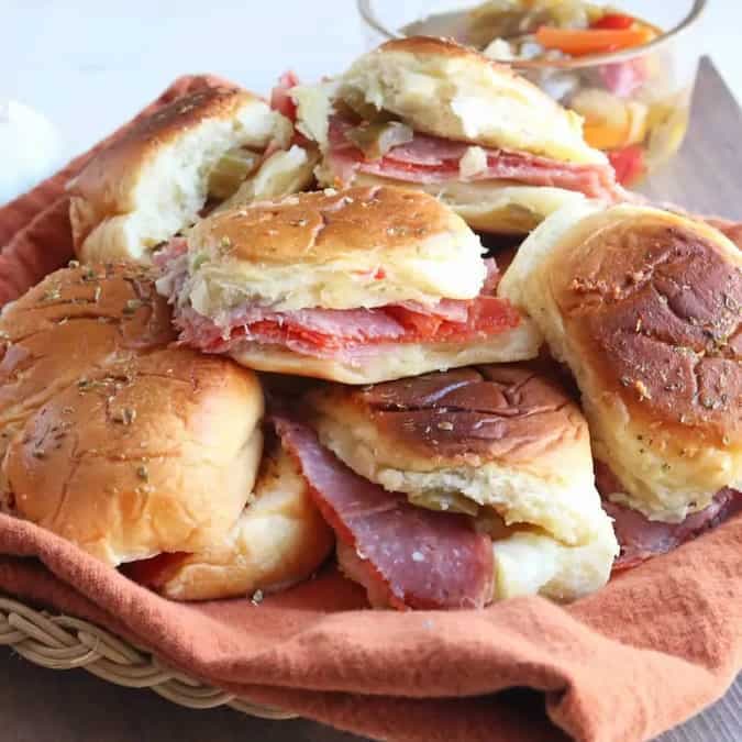 Garlic Bread Italian Sliders