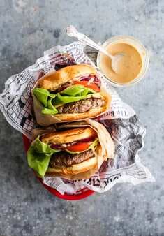 Juicy Indoor Burgers with Burger Sauce