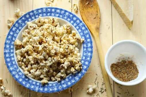 Garlic Parmesan Popcorn Quick &