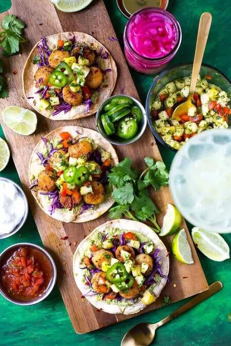 Scallop Tacos with Pineapple Salsa