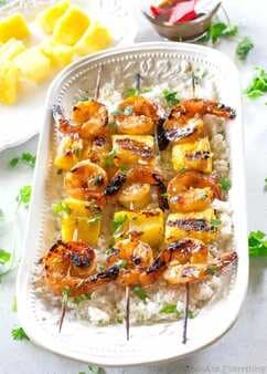 Shrimp With Pineapple And Coconut Rice