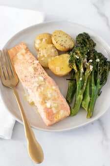 Salmon With Broccolini And Baby Potatoes