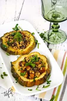 Acorn Squash Rings With Walnuts And Dried Apricots