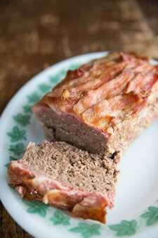 Bacon Topped Mozza Meatloaf