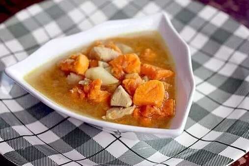 Curried Sweet Potato Soup With Chicken