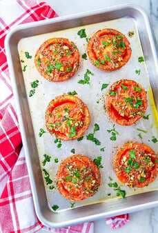Garlic & Herb Oven Roasted Tomatoes
