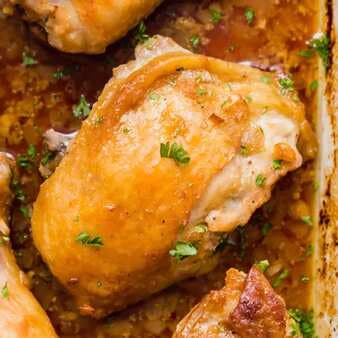 Baked Chicken with Caramelized Shallots