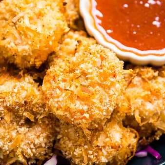 Baked Coconut Shrimp with Spicy Apricot Dipping Sauce