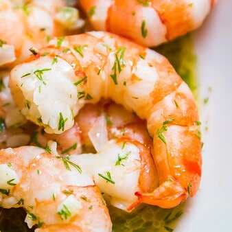 Garlic Shrimp with Lemon Butter and Dill