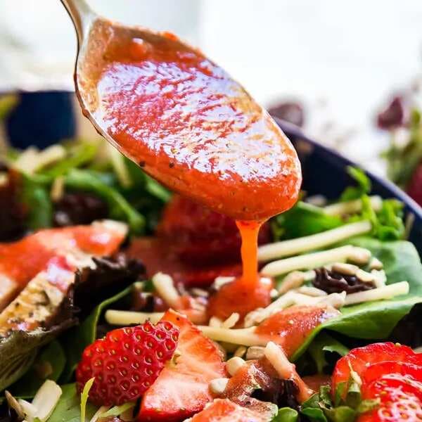Summer Bounty Strawberry Salad with Fresh Strawberry Vinaigrette