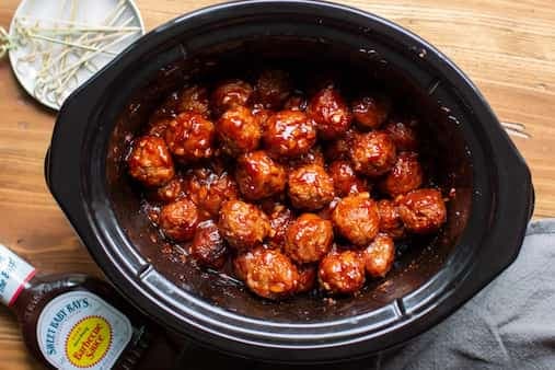 Slow Cooker Barbecue Meatballs