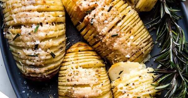 Hasselback Potatoes With Garlic And Herb Butter