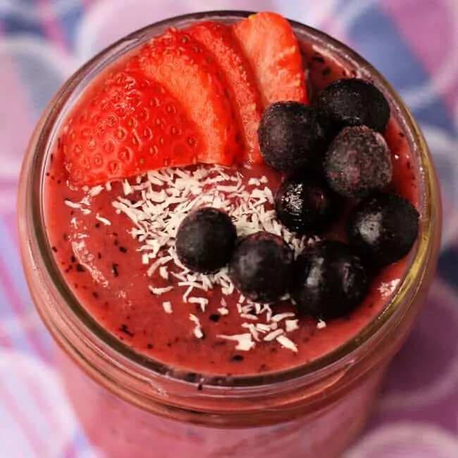 Beat The Winter Blues Berry Smoothie