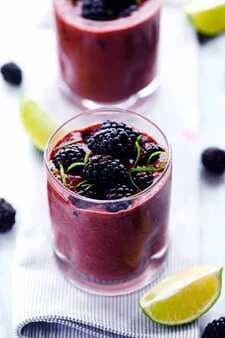 Blackberry Lime Green Smoothie