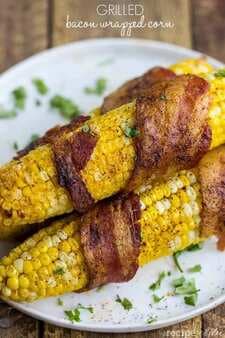Grilled Bacon Wrapped Corn