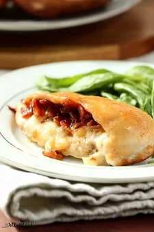 Cheese & Bacon Jam Stuffed Chicken Breasts