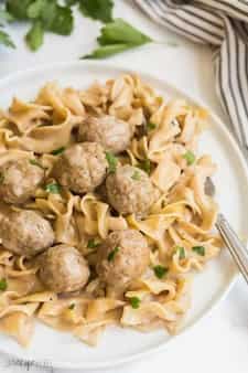 Swedish Meatballs And Noodles