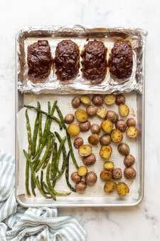 Sheet Pan Mini Meatloaf And Roasted Potatoes