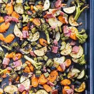 Balsamic Roasted Vegetables With Bacon