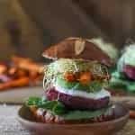 Moroccan-Spiced Beet Burgers With Herbed Goat Cheese
