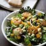 Curry Shrimp Chopped Salad With Creamy Avocado Dressing