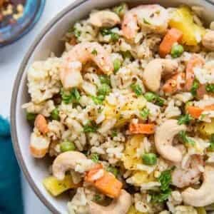 Pineapple Fried Rice With Shrimp