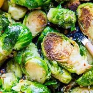 Sauteed Brussel Sprouts With Butter And Garlic