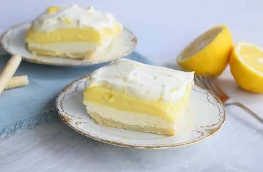 Layered Lemon Pudding Dessert