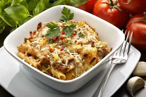 Macaroni And Cheese Casserole With Ground Beef