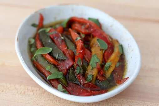 Marinated Roasted Bell Peppers
