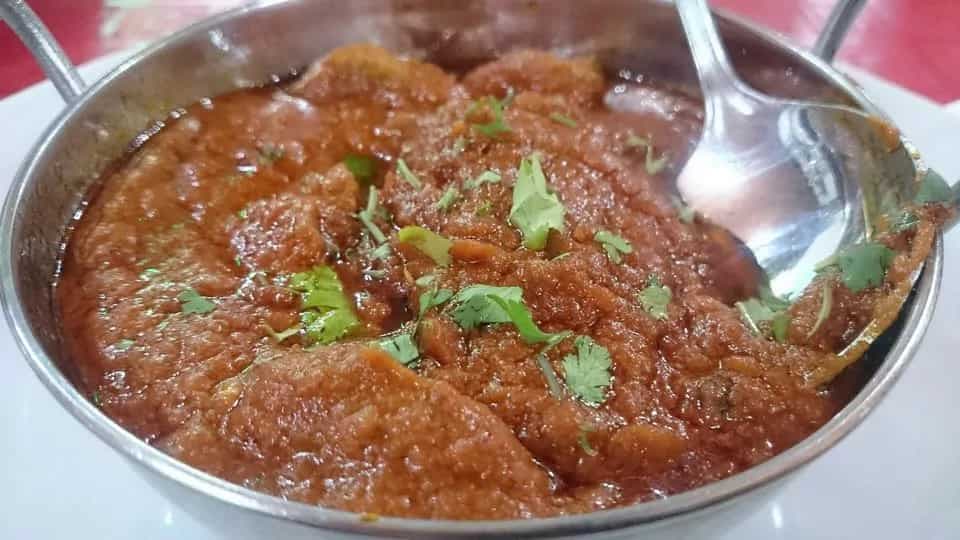 Salli Boti-Meat Curry With Potato Sticks