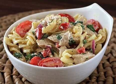 Pasta Salad With Chicken And Spinach