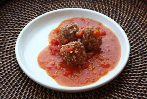 Porcupine Meatballs With Chunky Tomato Sauce