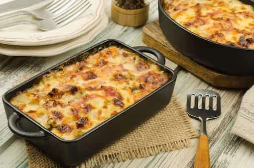 Potato Casserole With Ham And Cheese