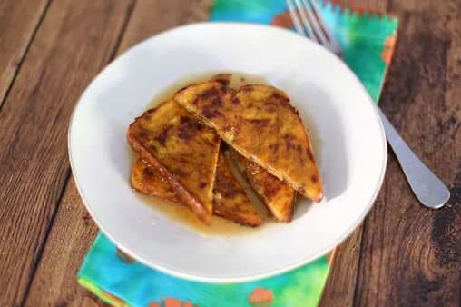 Pumpkin French Toast And Spiced Cider Syrup