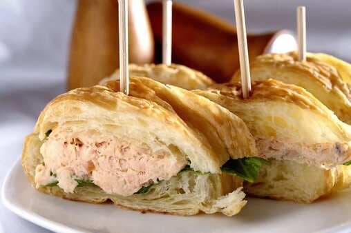 Salmon Croissant Sandwiches
