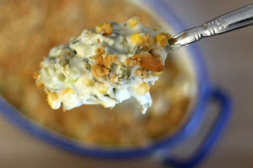 Shoepeg Corn Casserole With Sour Cream And Green Beans