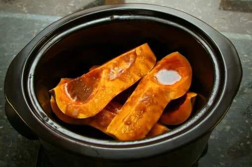 Slow Cooker Butternut Squash With Brown Sugar