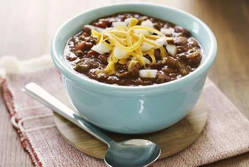 Slow Cooker Chili With Ground Beef