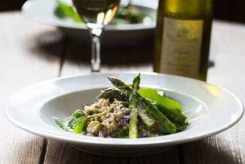 Smoked Salmon And Asparagus Risotto
