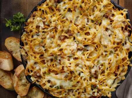 Spaghetti Bake With Ground Beef And Cheese