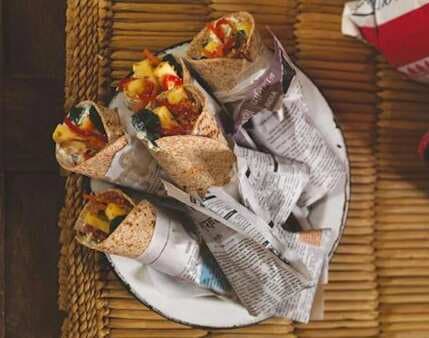 Gordon Ramsay's Spicy Vegetable And Paneer Wraps