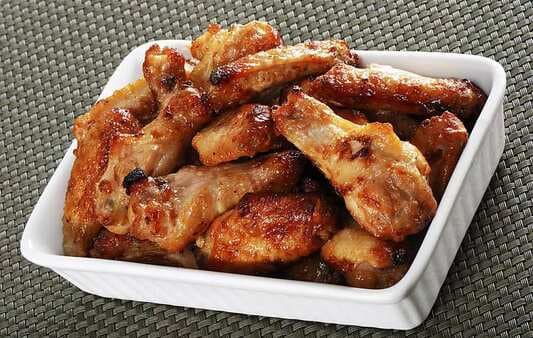 Sweet And Spicy Mustard-Glazed Chicken Wings