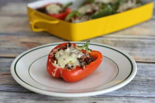Tex-Mex Stuffed Peppers With Ground Beef And Beans